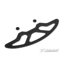 X10 Graphite 2.5mm Front Bumper & Shims - V2 - XRAY - 371040
