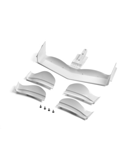 X1 Composite Adjustable Front Wing - White - Flat - XRAY - 371204
