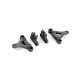 Composite Front Upper Arm Mount - Left - Graphite - XRAY - 372022
