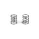 Ressorts avant C4.0 argents (2) - XRAY - 372181