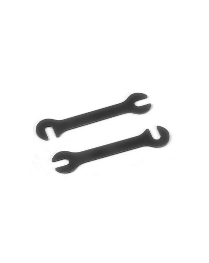 Cales alu longues 0.4mm noires (2) - XRAY - 372293