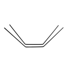 Barre anti-roulis AV et AR 1.0mm - XRAY - 382411