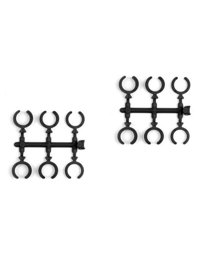 COMPOSITE SHOCK ADJUSTABLE CLIPS (2) - 388111 - XRAY