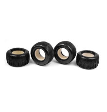 MICRO TRUCK M18T PIN TIRE & INSERT - HARD (4+4) - 389611 - XRAY