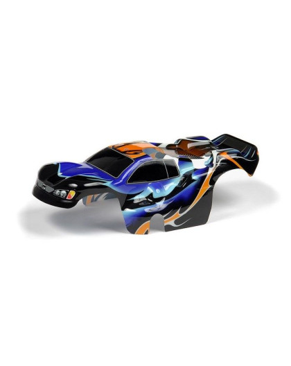 BODY 1/18 NITRO TRUCK - PAINTED & TRIMMED - DRAGONFIRE - BLUE - 38977