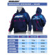 Sweat a capuche Team XRAY bleu (L) - XRAY - 395500L
