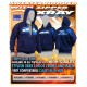 XRAY SWEATER HOODED WITH ZIPPER - BLUE (XXL) - XRAY - 395600XXL