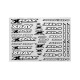XRAY XB4 STICKER FOR BODY - WHITE - 397380 - XRAY