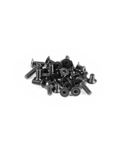 Kit visserie acier SFH 110 deg pour châssis X4 301020 - XRAY - 913300