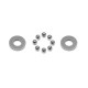 CARBIDE BALL-BEARING AXIAL 2.5x5.4x0.8 - 930125 - XRAY