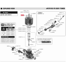 Culasse 9 ailettes pour moteur GT - FX - 675001