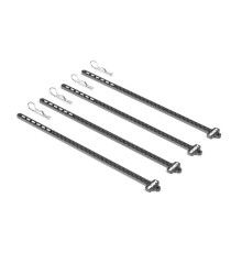 Tiges de rangement de pneus 1/10 - Trous 5mm (x4) - HUDY - 105121