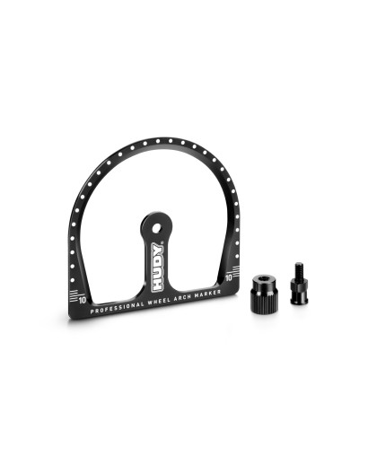 1/10 Tc Wheel Arch Marker + Wheel Adapter & Nut - HUDY - 107772