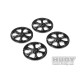 Alu Set-Up Wheel For 1/10 Rubber Tires (4) - HUDY - 109370
