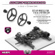 Roue de réglage pour 1/12 et 1/10 Pan Car (2) - HUDY - 109470
