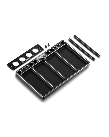Hudy Alu Tray For 1/10 Off-Road Diff & Shocks - HUDY - 109801