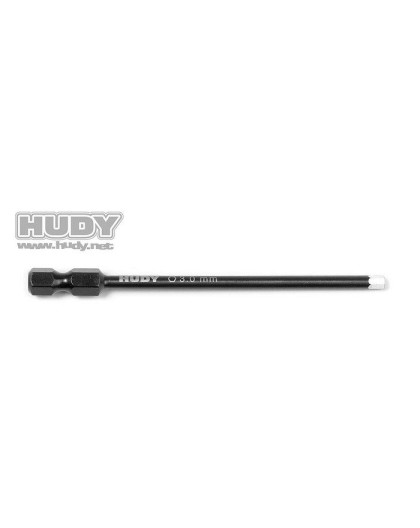 Power Tool Tip Allen 3.0 X 90 mm - HUDY - 113071