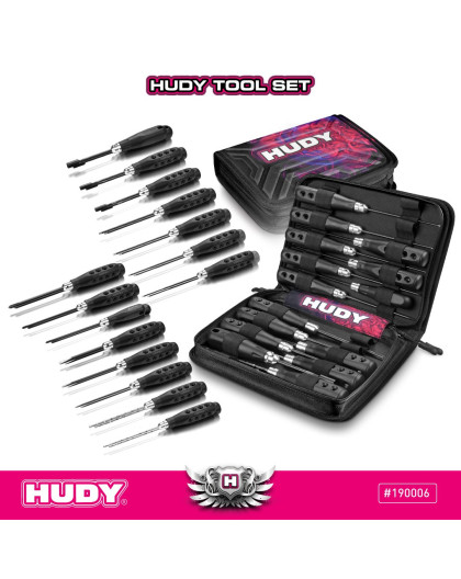Pt Set Of Tools + Carrying Bag - For All Cars - HUDY - 190006
