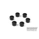 Bouchon de manche 18mm noir (6) - HUDY - 195058-K