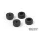 Black Rubber Feet (4) - HUDY - 203111
