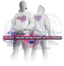 Sweat-shirt a capuche - Blanc (M) - HUDY - 285500M