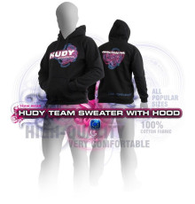 Sweat-shirt a capuche - Noir (XL) - HUDY - 285501XL