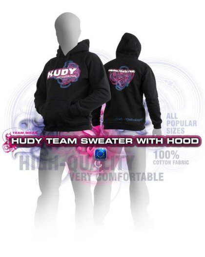 Sweat-shirt a capuche - Noir (XXXL) - HUDY - 285501XXXL