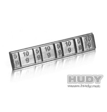 Lead Weights 4X5G & 4X10G With 3M Glue - HUDY - 293080