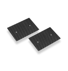 Plaques latérales carbone 0.5mm aileron 1/10 TH (2) - HUDY - 293310