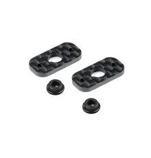 Fixation d'aileron carbone - 1/10 touring (2) - HUDY - 293312
