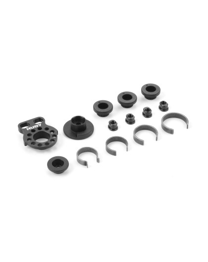 Palonnier sauve servo alu réglable 1/12 - HUDY - 293351
