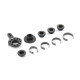 Hudy Alu Fixed Servo Saver 1/10 Tc & Fwd - Set - HUDY - 293352