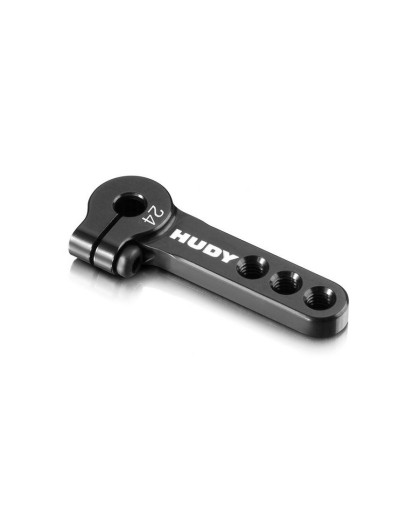 Alu Clamp Servo Horn - Hitec - 3-Hole M3 - 24T - HUDY - 293408