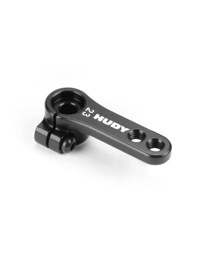 Palonnier direction alu déporté 2 trous avec vis 23T - HUDY - 293411