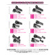 Palonnier direction alu réglable 25T - HUDY - 293416