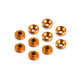 Rondelles de fixation servo - Orange (10) - HUDY - 296509-O