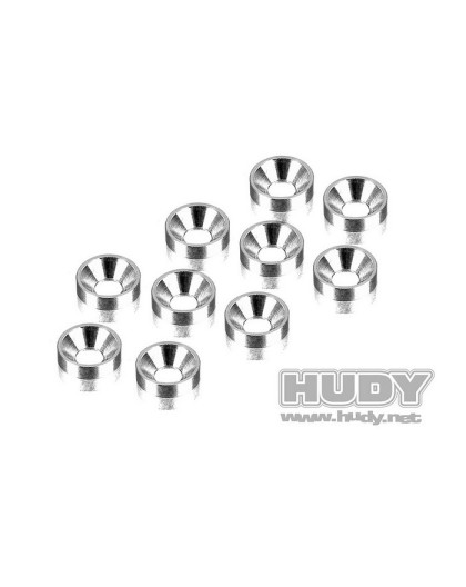 Alu Countersunk Shim (10) - HUDY - 296510