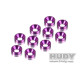 Rondelles cuvette M3 - Violet (10) - HUDY - 296510-V