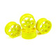 Jantes 24mm Starbust - Jaunes (4) - HUDY - 803009