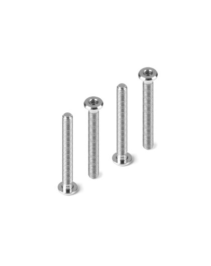 Titanium Low Head Screw Centering Dia M3X25 (4) - HUDY - 908325-T