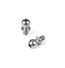Rotule titane fileté D5.4mm L4mm - 2mm Hex (2) - HUDY - 990014