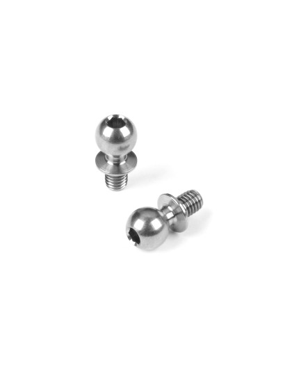 Rotule titane fileté D5.4mm L4mm - 2mm Hex (2) - HUDY - 990014