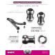 Rotule titane D4.9mm - S5 - 3mm Hex (2) - HUDY - 990101