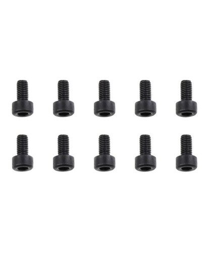 TEAM CORALLY - STEEL SCREWS M3 X 6MM - HEX SOCKET HEAD - 10 - C-30000