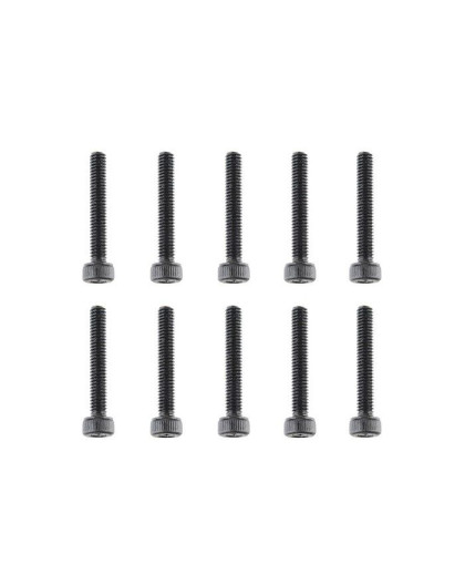 TEAM CORALLY - STEEL SCREWS M2 .5 X 16MM - HEX SOCKET HEAD - - C-3003
