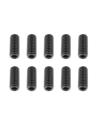 TEAM CORALLY - STEEL SET SCREW S M4 X 10MM - HEX - 10 PCS - C-30163 -
