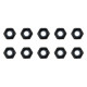 TEAM CORALLY - STEEL NYLSTOP N UT M2.5 - BLACK COATED - 10 PC - C-310