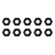 TEAM CORALLY - STEEL NYLSTOP NUT M3 - BLACK COATED - 10 PCS - C-31002