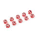 TEAM CORALLY - ALUMINIUM NYLST OP NUT - M3 - RED - 10 PCS - C-31025 -