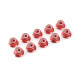 Nylstop épaulé alu M4 - Rouge - 10pcs - CORALLY - C-31135